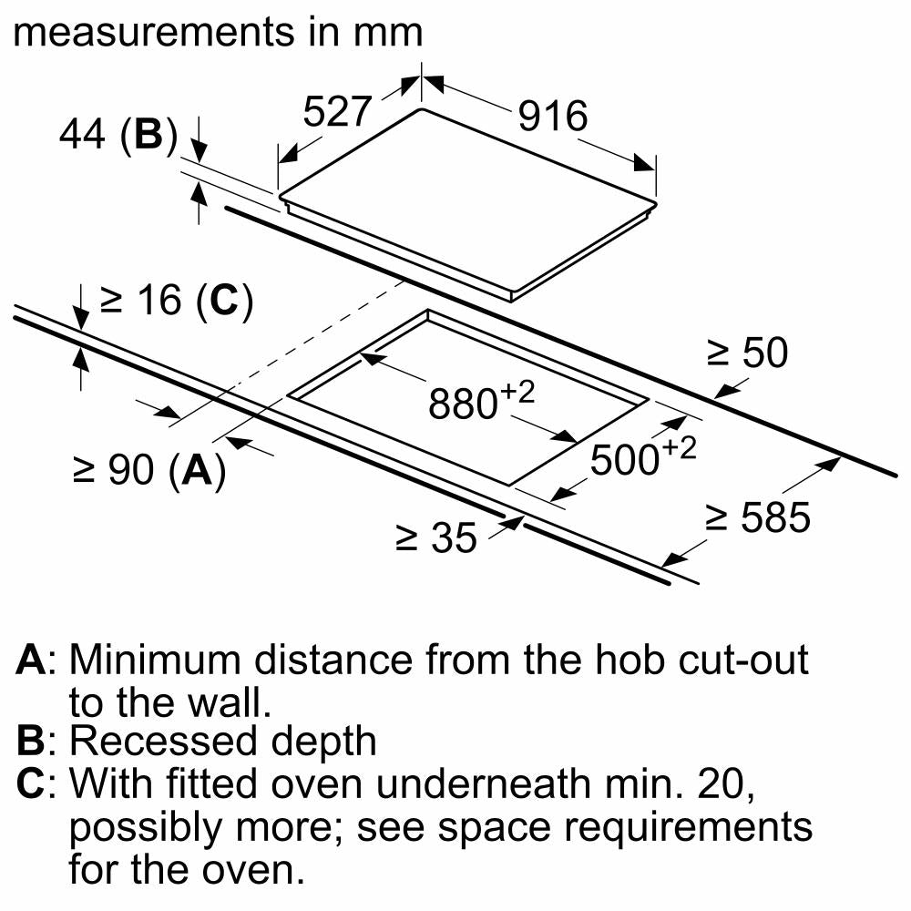 Bosch 90cm Series 6 Electric Hob