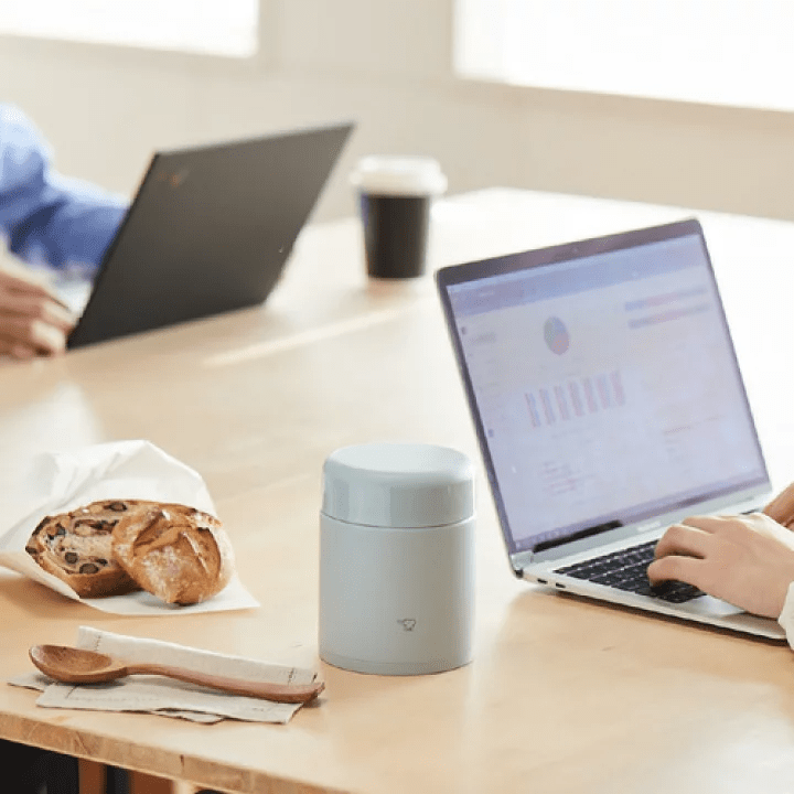 Zojirushi Stainless Steel Food Jar 0.3L -Ice Gray.