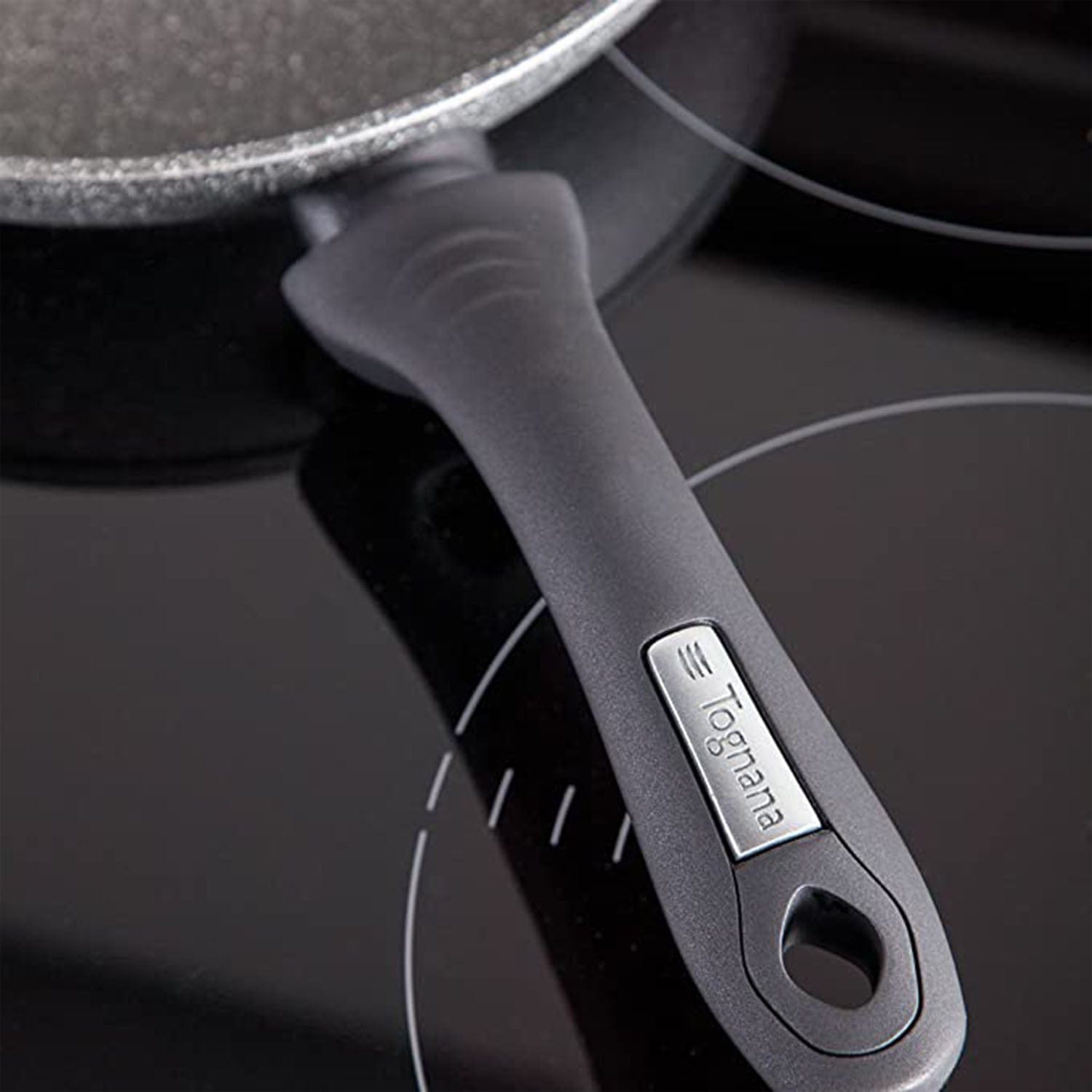 Tognana 1 Handle Mythos Marble Aluminium Pan, 24 Cm Diameter