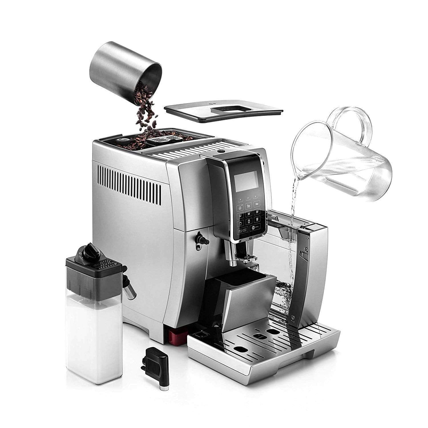 De'Longhi Fully Automatic Coffee Machine Silver - ECAM350.75.S - Jashanmal Home