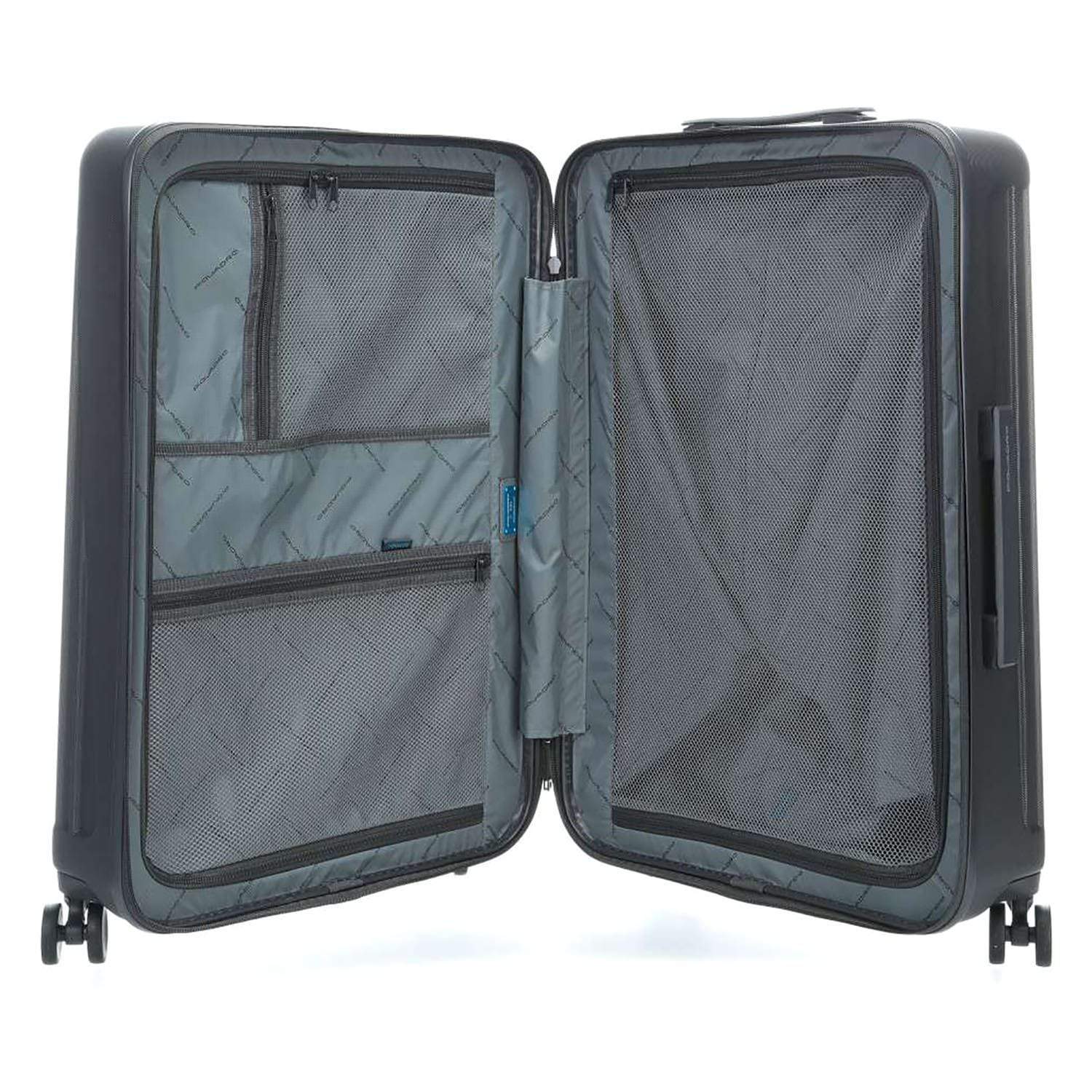 Piquadro Seeker Hardside Spinner Trolley Bag - Grey - BV4427SK/GR - Jashanmal Home