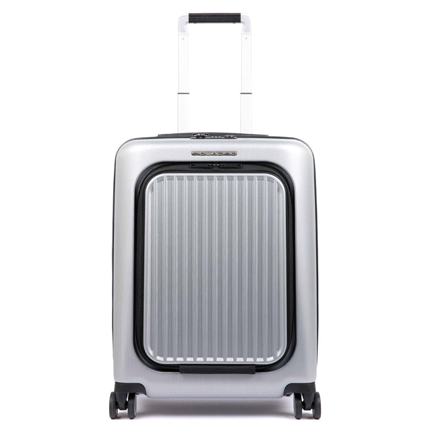 Piquadro Relyght Plus Hard Side Spinner Trolley Bag - Grey - BV4426PC2PZ/GRN - Jashanmal Home