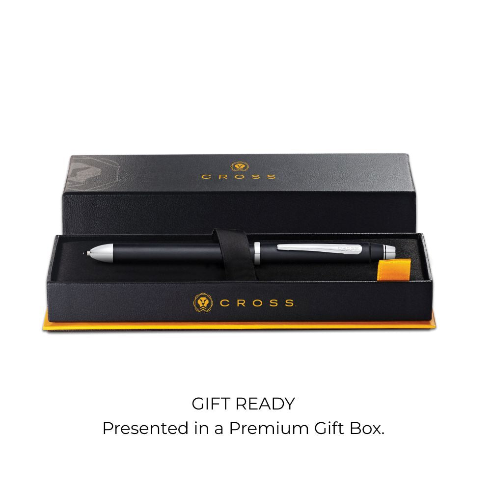 Cross Tech3+™ Satin Black Multifunction Pen AT0090-3