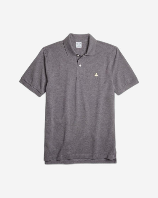 KNT SS SUPIMA STRETCH POLO SLIM CHARCOAL