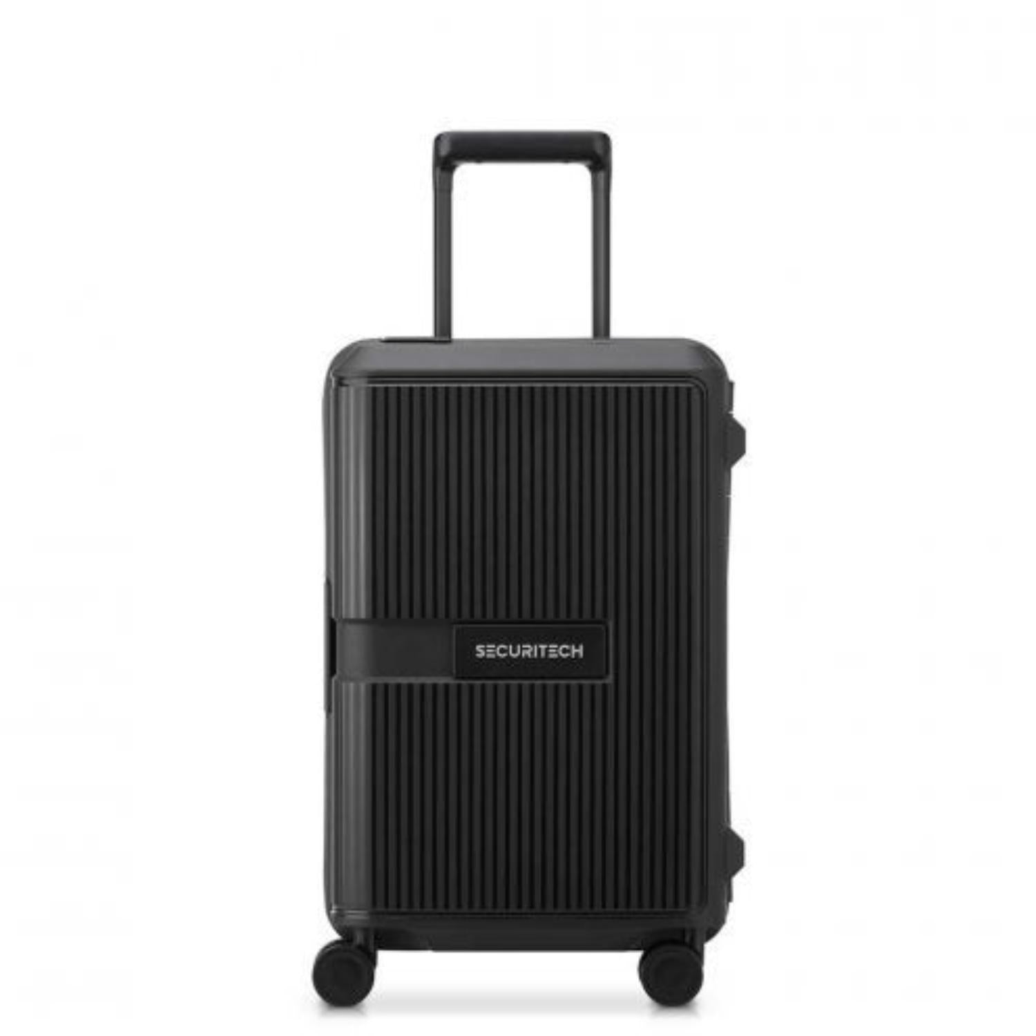 Delsey Stone 4Double Wheel  Trolley  Case Black