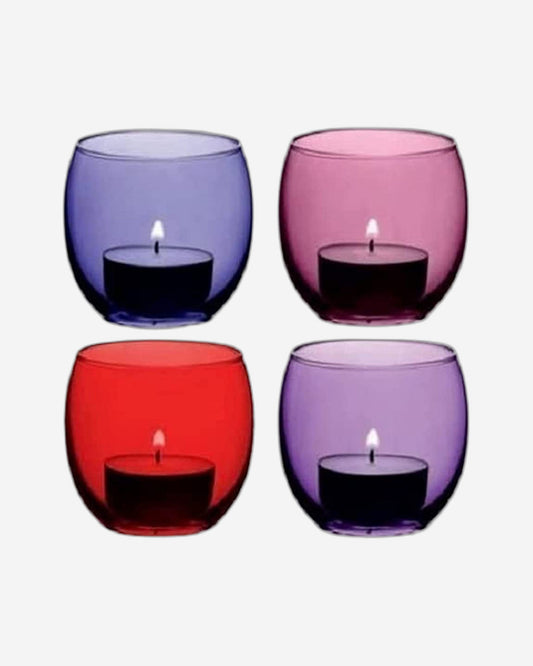 Coro Tealight Holder H6.5cm Assorted x 4