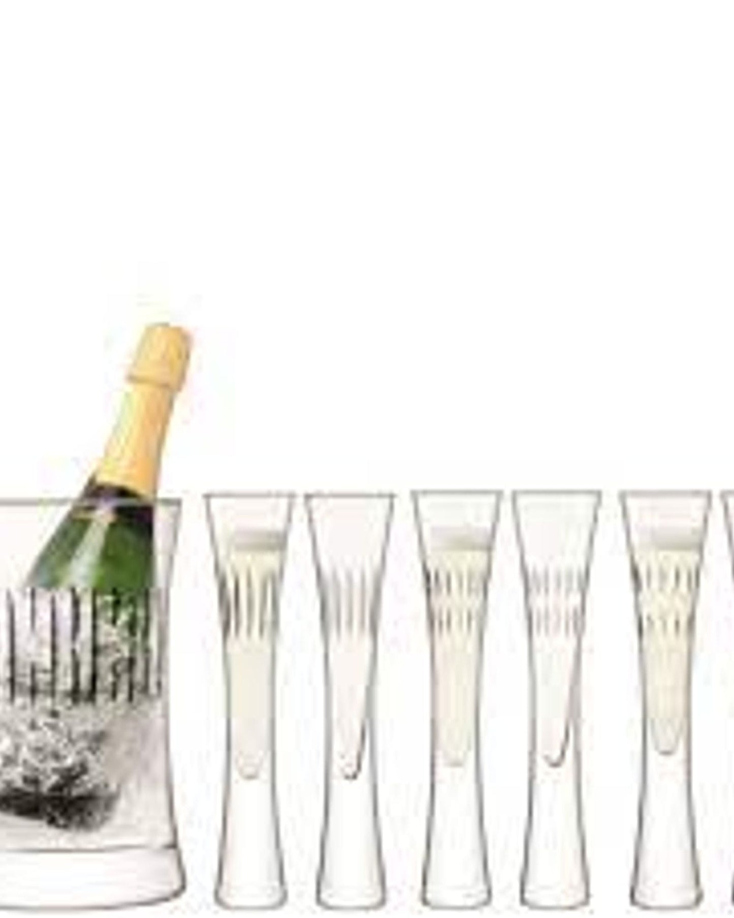 Lsa Moya Cut Serving Set Clear/Assorted Cuts
