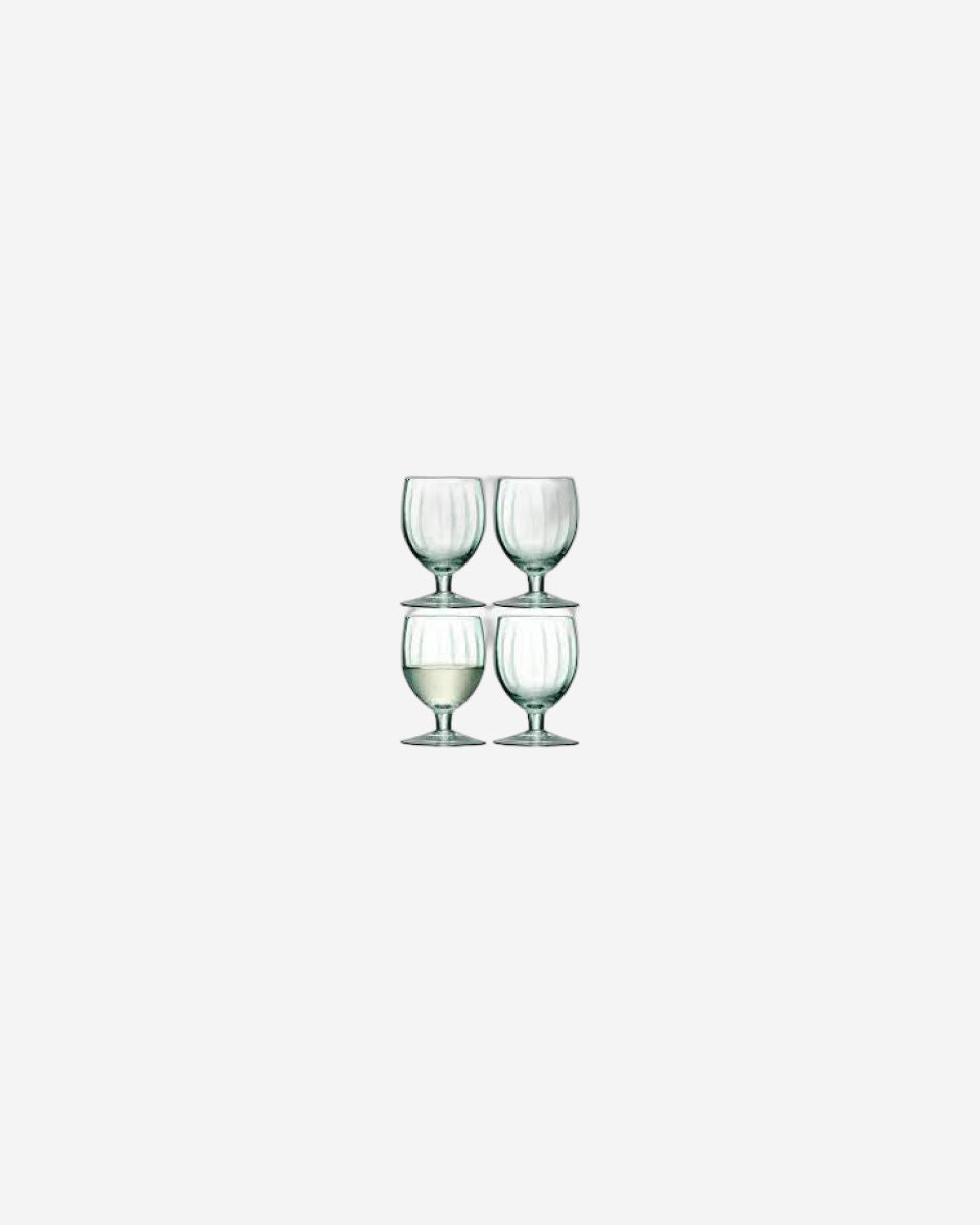 Lsa Mia Wine Glass  Recycled/Part Optic X 4