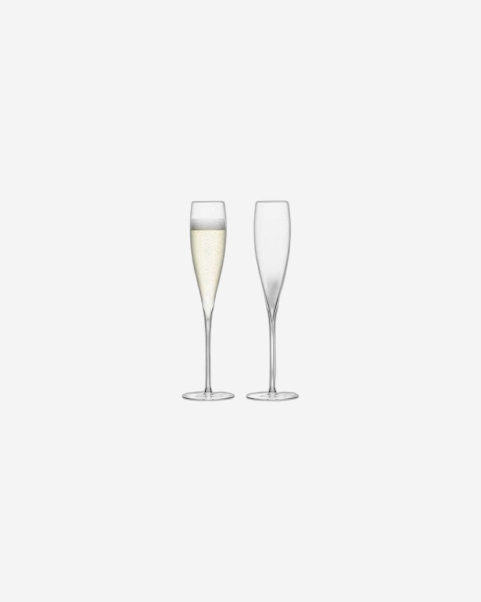 Savoy Champagne Flute 200ml Clear x 2