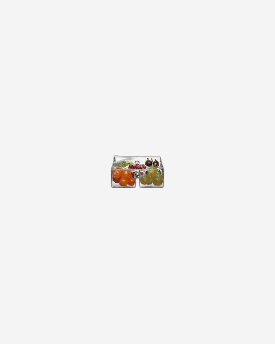 Serve Square Platter 23cm Clear