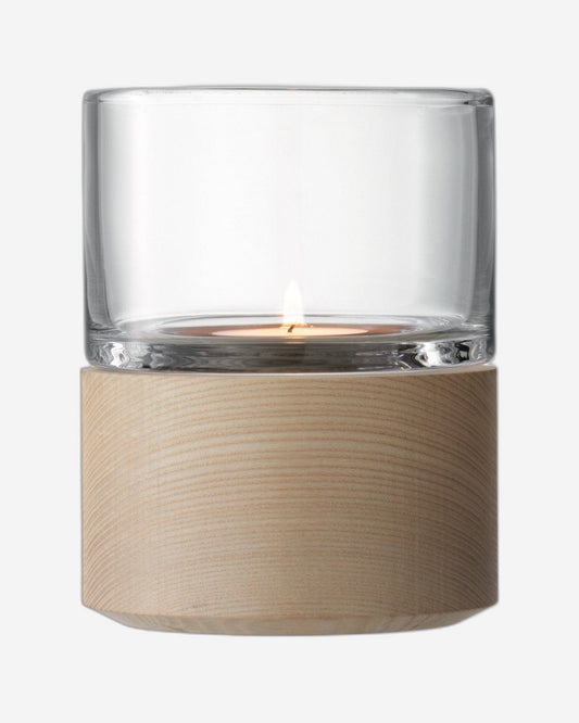 Lsa Lotta Lantern Clear& Ash Base