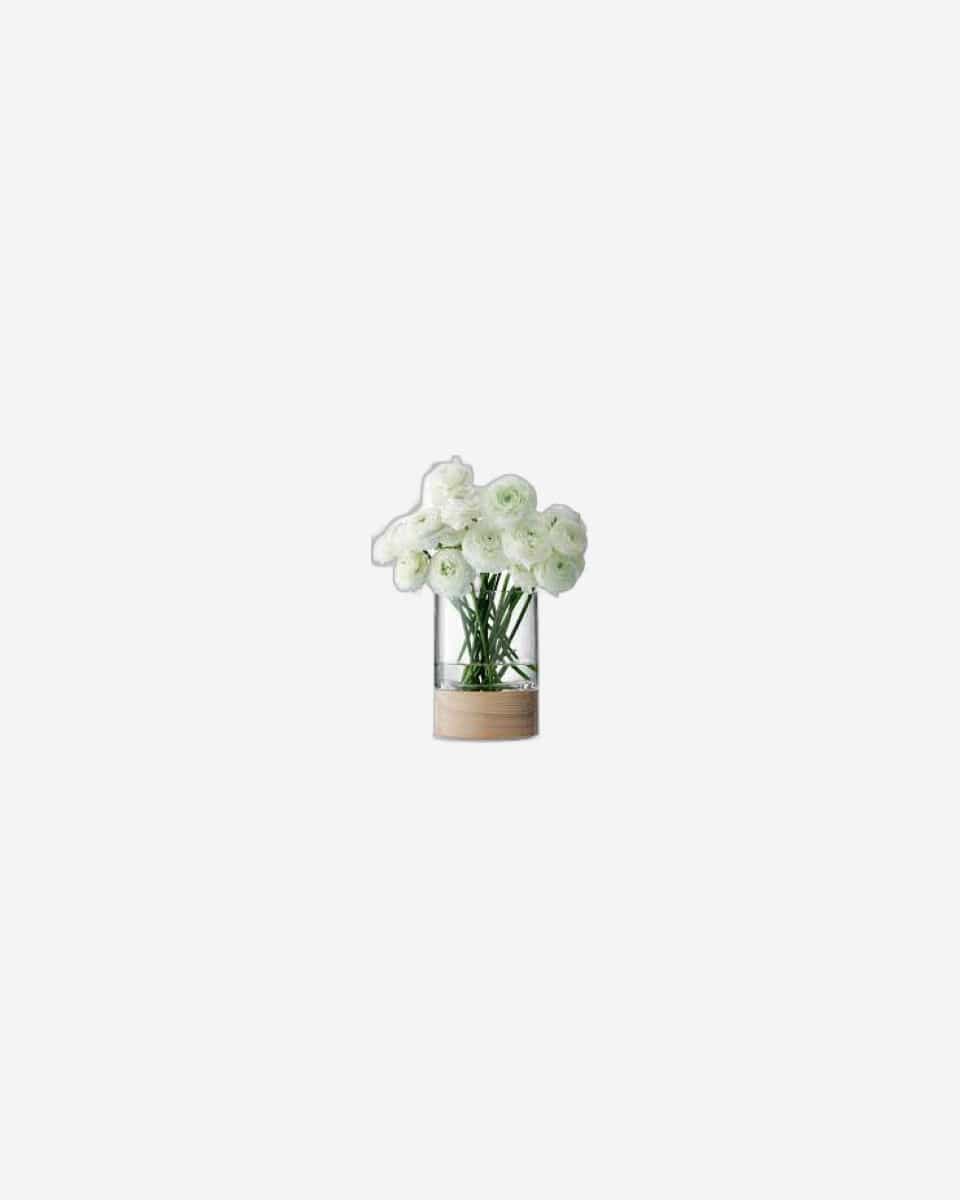 Lsa Lotta Vase/Lantern Clear& Ash Base