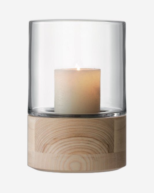 Lsa Lotta Lantern Clear& Ash Base