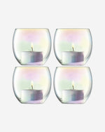 Pearl Tealight Holder Mother of Pearl x 4