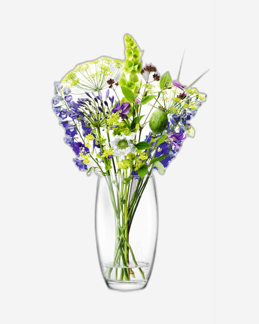 Lsa Flower Barrel Bouquet Vase Clear