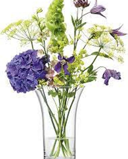 Lsa Flower Flared Bouquet Vase Clear