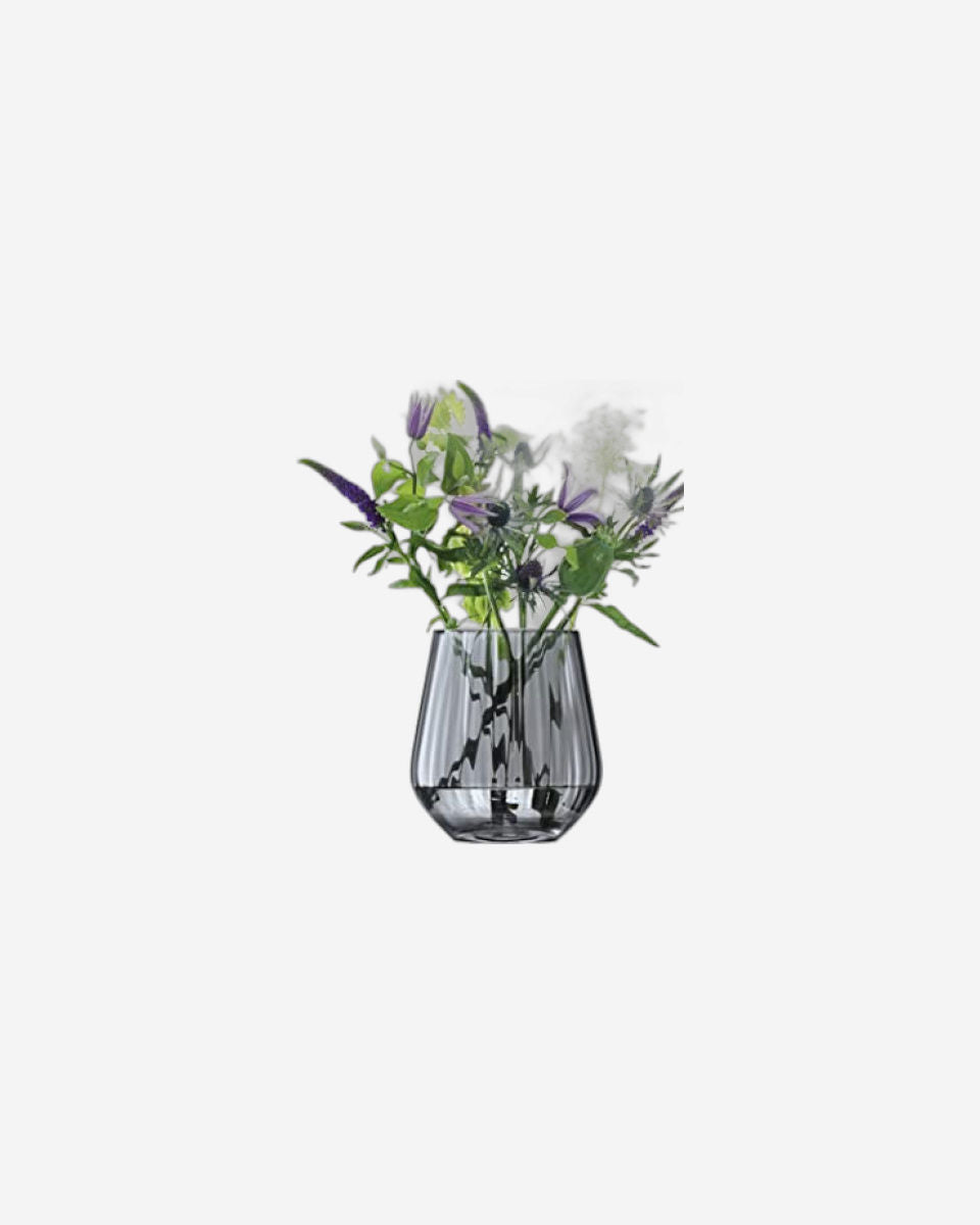 Zinc Vase/Lantern H16cm Sheer Zinc