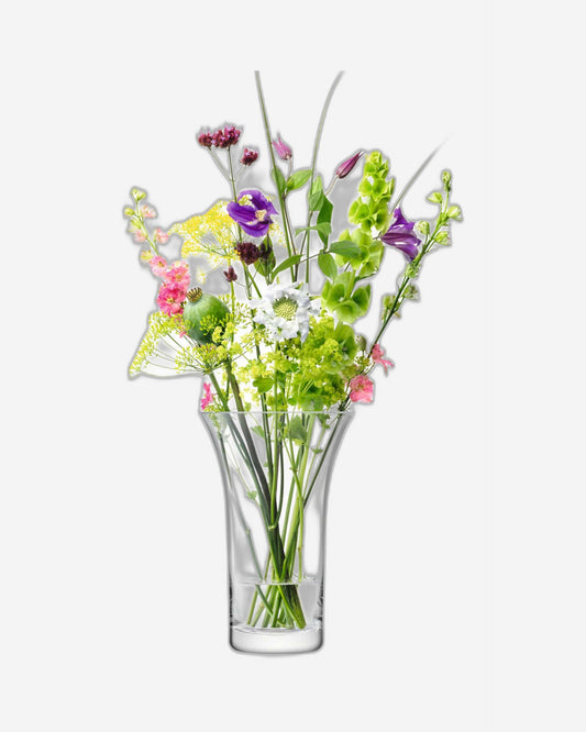 Lsa Flower Flared Bouquet Vase Clear