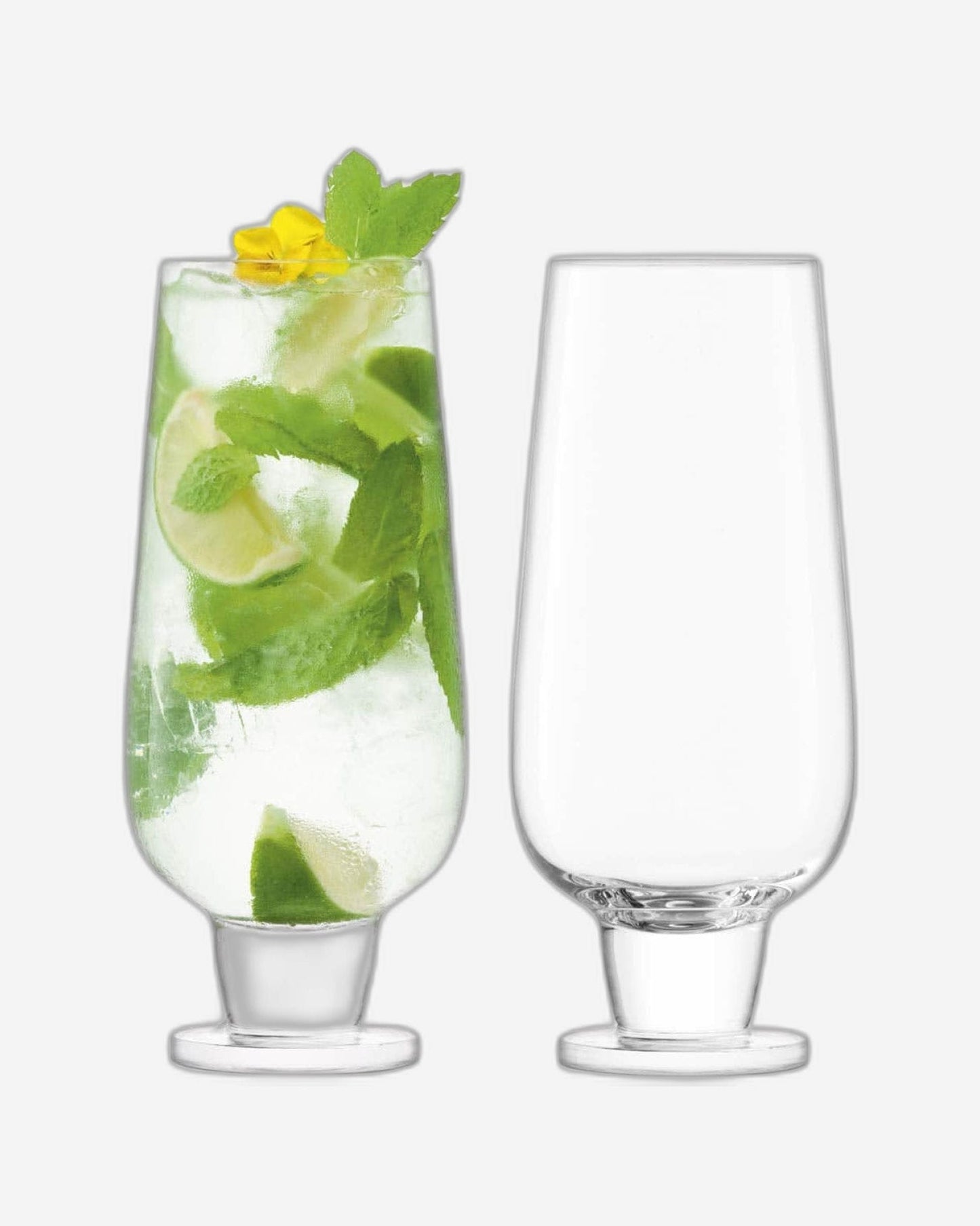 Rum Mixer Glass 550ml Clear x 2
