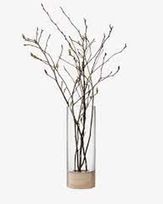 Lsa Lotta Vase/Lantern Clear& Ash Base