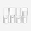 Vodka Shot Glass 50ml Clear x 4