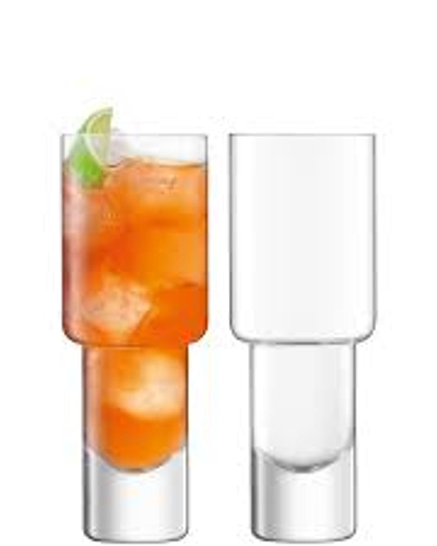 Vodka Mixer Glass 400ml Clear x 2
