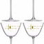 Lsa Century Martini Glass Gold X 4