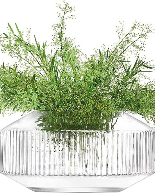 Rotunda Wide Vase H14cm Clear