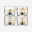 Lsa Chevron Tealight Holder  Gold Assorted X 4