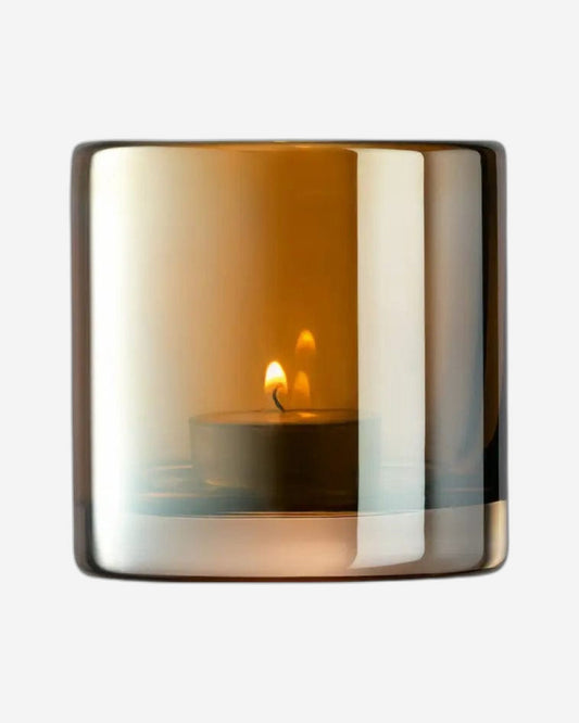 Lsa Epoque Tealight Holder Amber/Lustre