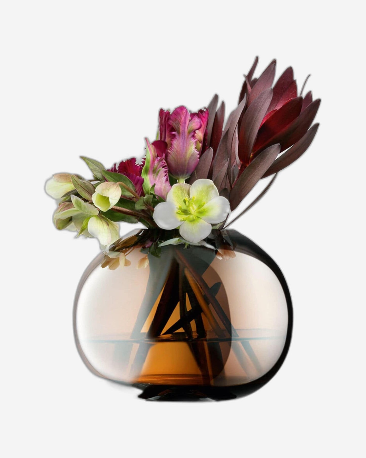 Lsa Epoque Vase  Amber/Lustre