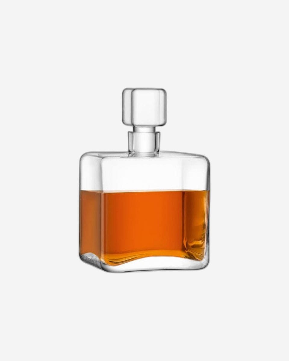 Lsa Cask Whisky Square Decanter  Clear