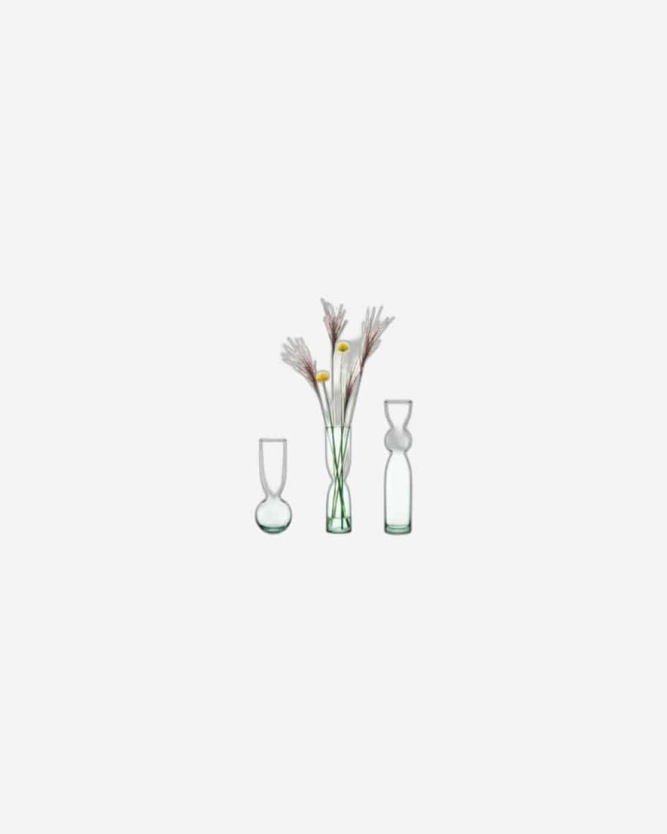 Lsa Canopy Trio Vase Set   Recycled