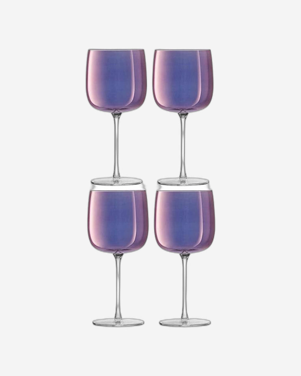 Lsa Aurora Wine Glass Polar Violet X 4