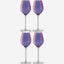 Lsa Aurora Champagne Tulip Glass Polar Violet X 4