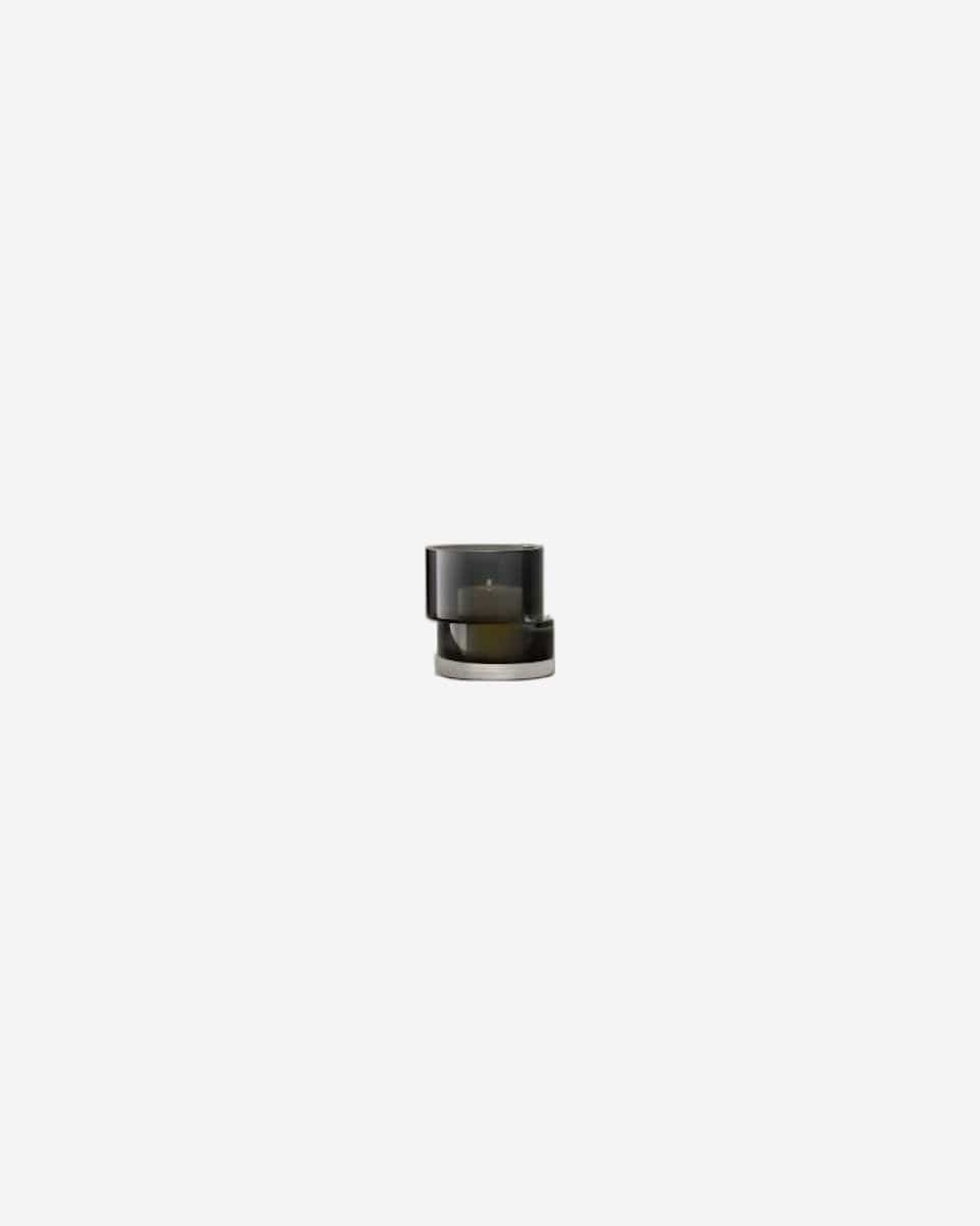 Tier Lantern/Vase H13.5cm Slate Grey