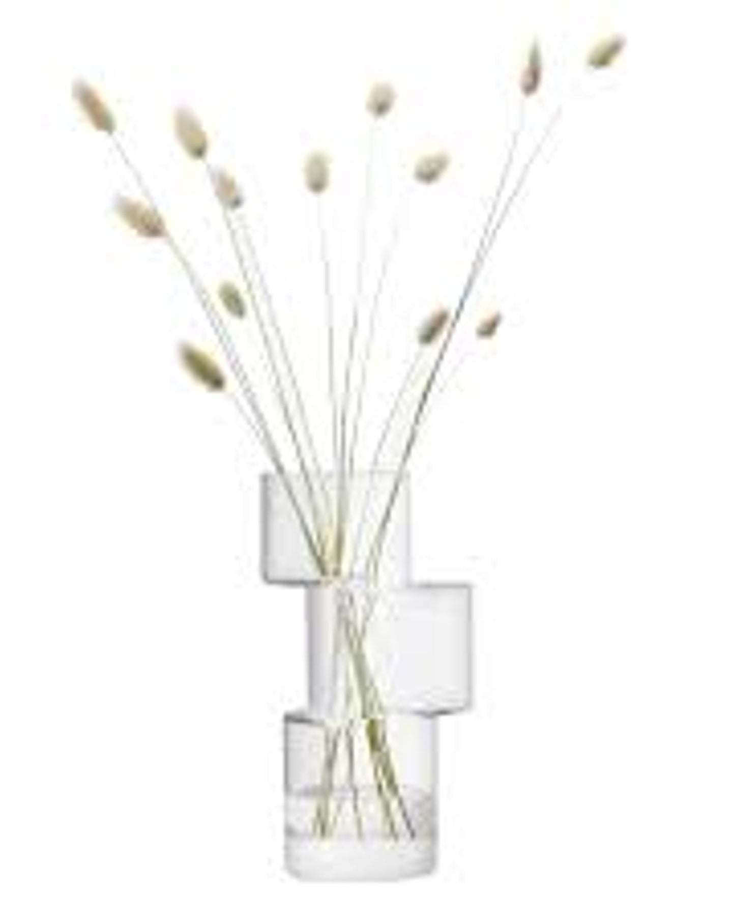 Tier Vase H26cm Clear