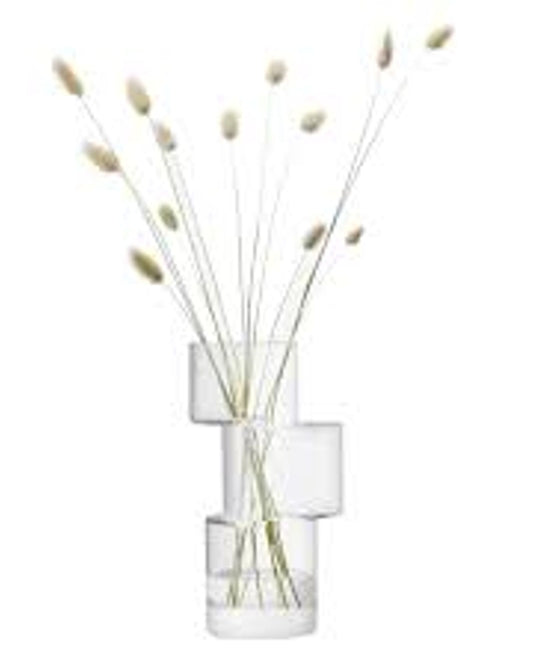 Tier Vase H26cm Clear