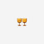 Lsa Dapple Wine Glass Sun Amber X 2