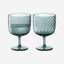 Lsa Dapple Wine Glass Water Blue X 2