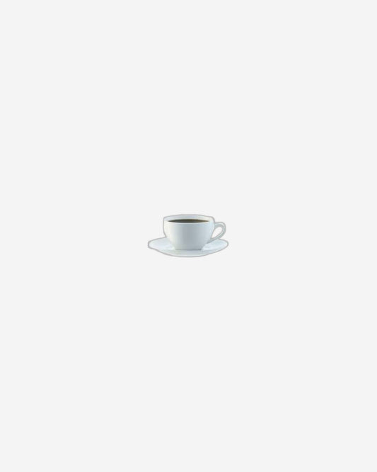 Dine Tea/Coffee Cup & Saucer Curved 0.22L x 4