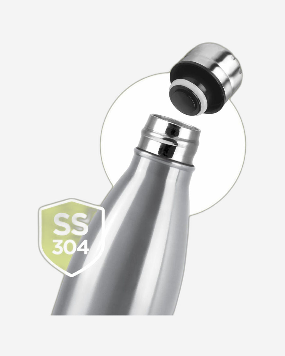 Milton Duo DLX 500ml Vacuum Insulated Thermosteel Water Bottle – Silver | 24-Hour Hot & Cold | 18/8 Stainless Steel | Leak-Proof | Double-Walled Flask with Inner Copper Coating | Ideal for Sports, Gym & Travel