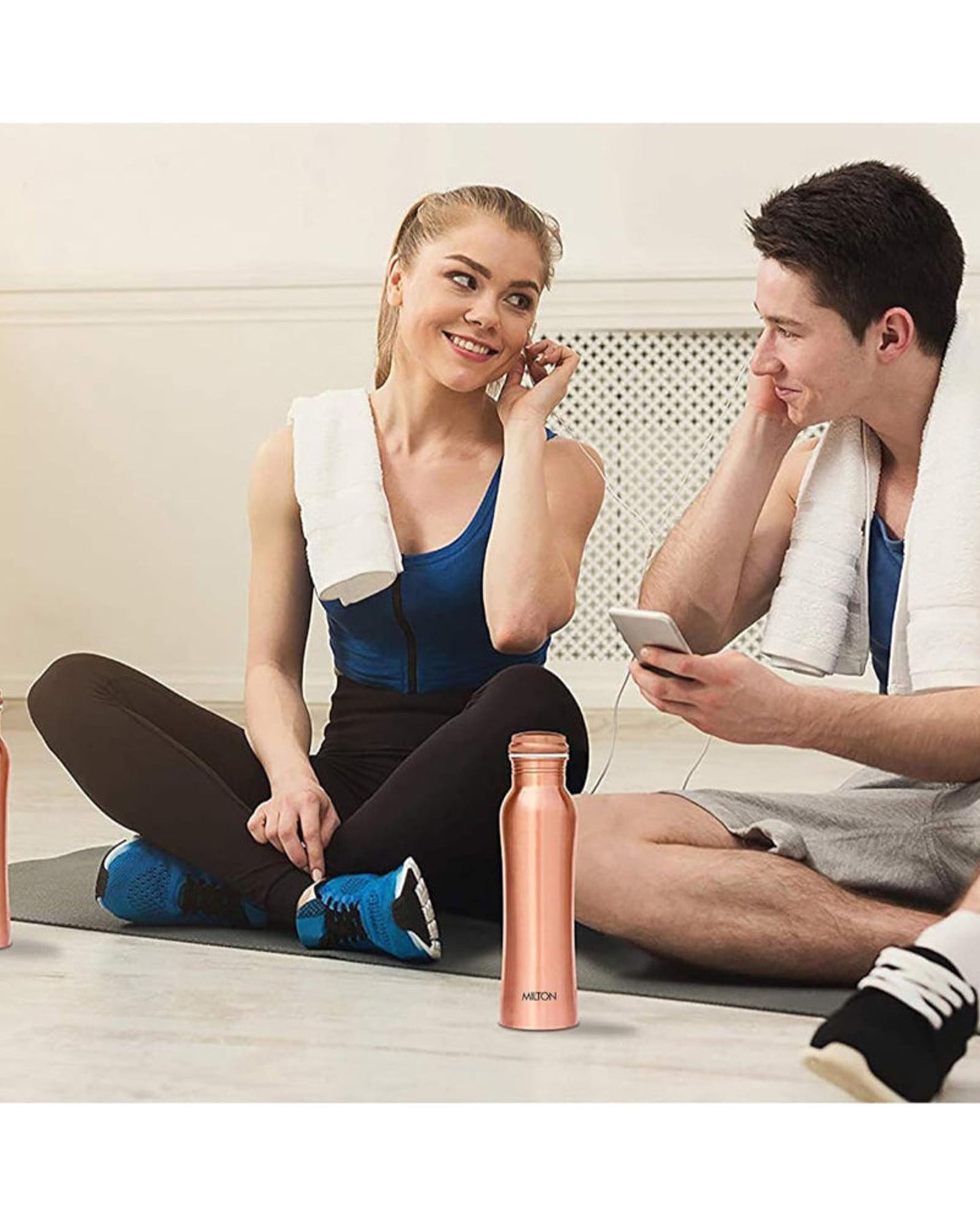 Milton Copperas 1000 Bottle, 950Ml, 100% Pure Copper, Bpa Free, Leak Proof, Office Bottle, Boosts Immunity, Supports Digestive & Liver Health, Ayurveda Inspired