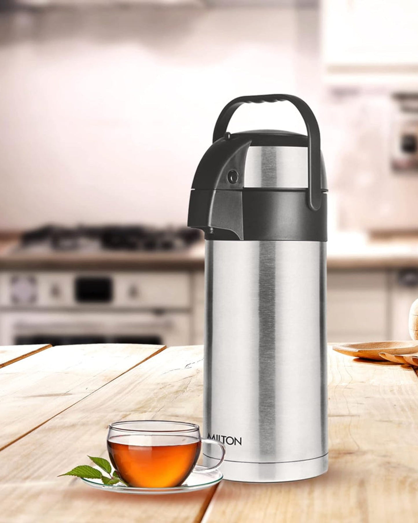 Milton Thermosteel Vaccum Insulated Beverage Dispenser 3000 (Steel, 3.09Litre)
