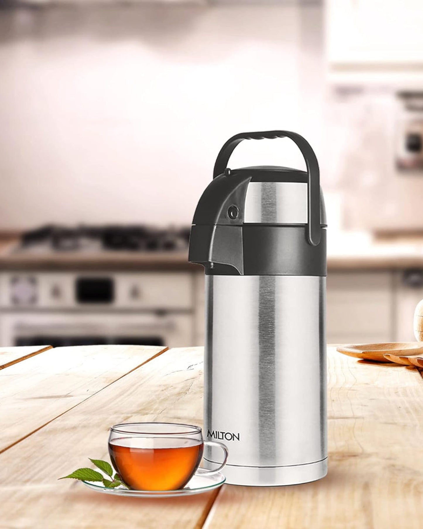 Milton Thermosteel Vaccum Insulated Beverage Dispenser 2500 (Steel, 2.5 Litre)