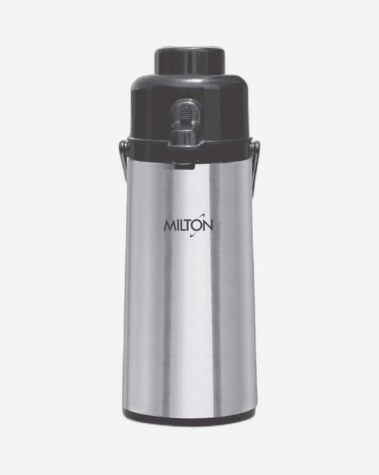 Milton Thermosteel Vaccum Insulated Flask Majesty Dlx 2500 (Steel, 2.41 Litre)