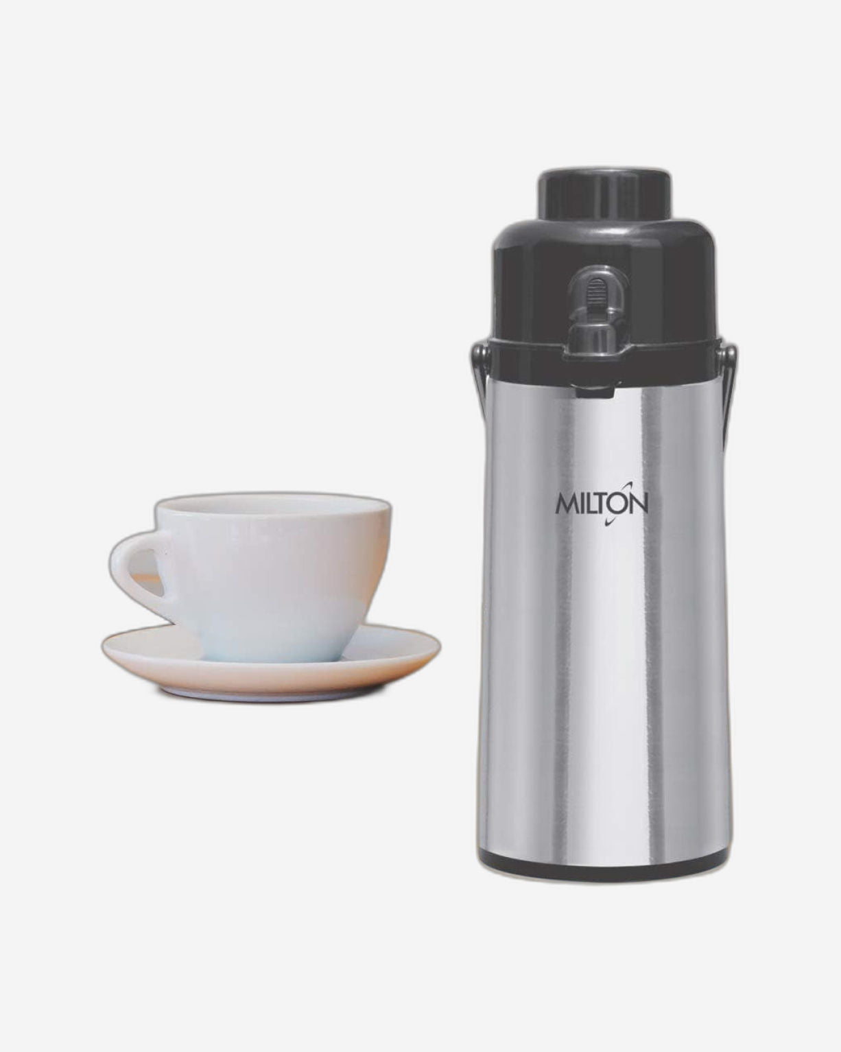 Milton Thermosteel Vaccum Insulated Flask Majesty Dlx 2500 (Steel, 2.41 Litre)