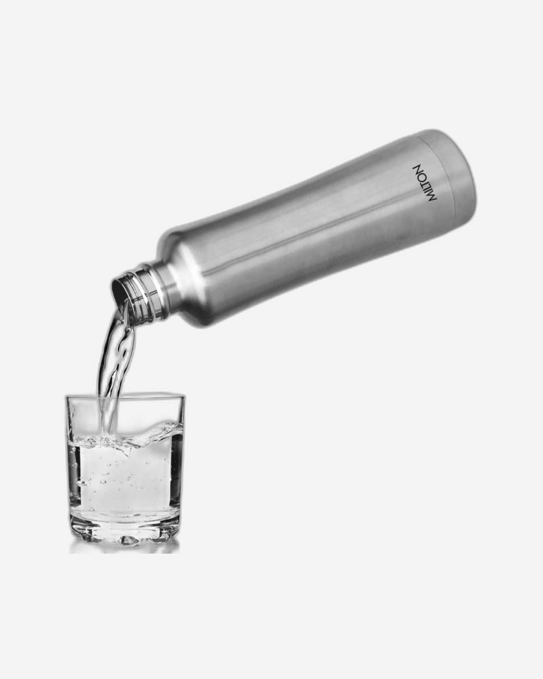 Milton New Tiara 1100 Stainless Steel 24 Hours Hot And Cold Water Bottle, 900 Ml, Silver