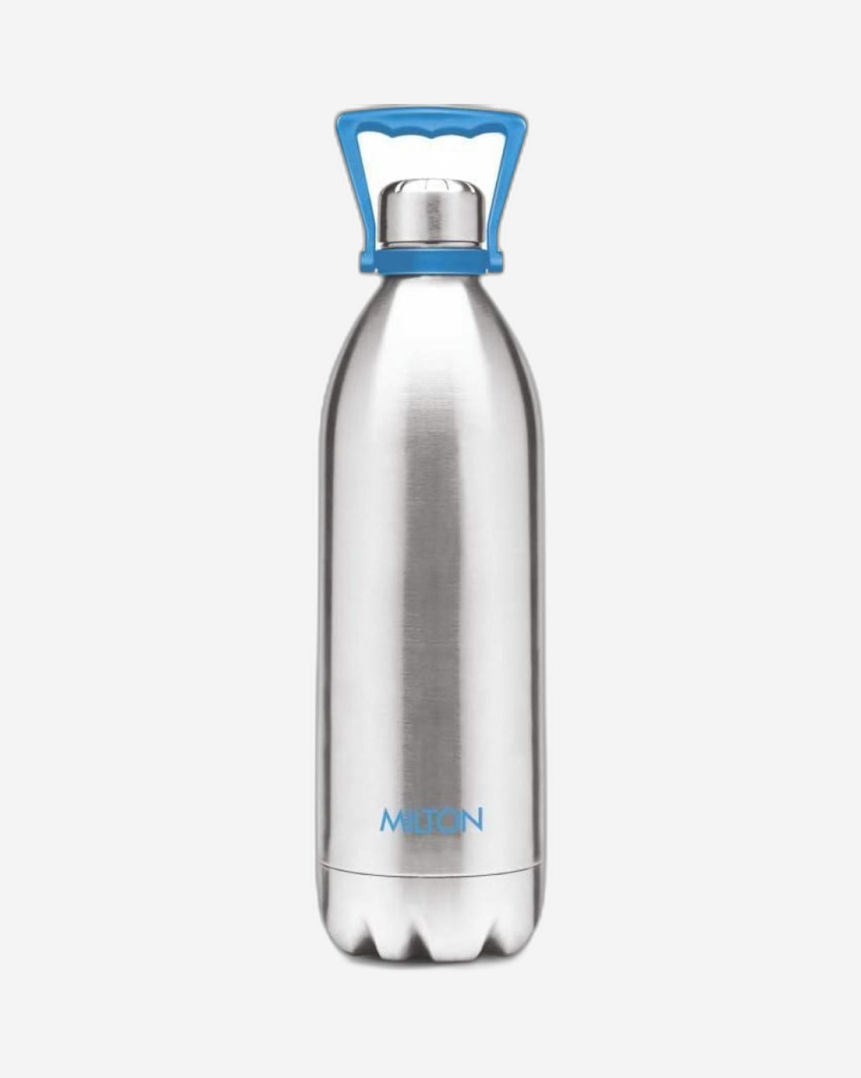 Milton Vacuum Insulated Thermo Steel Duo Dlx 2000 Bottle (1.86L) With Handle | 18/8 Stainless Steel, Keeps Drinks Hot And Cold For 24 Hours, Double-Walled Thermos Flask With Inner Copper Coating