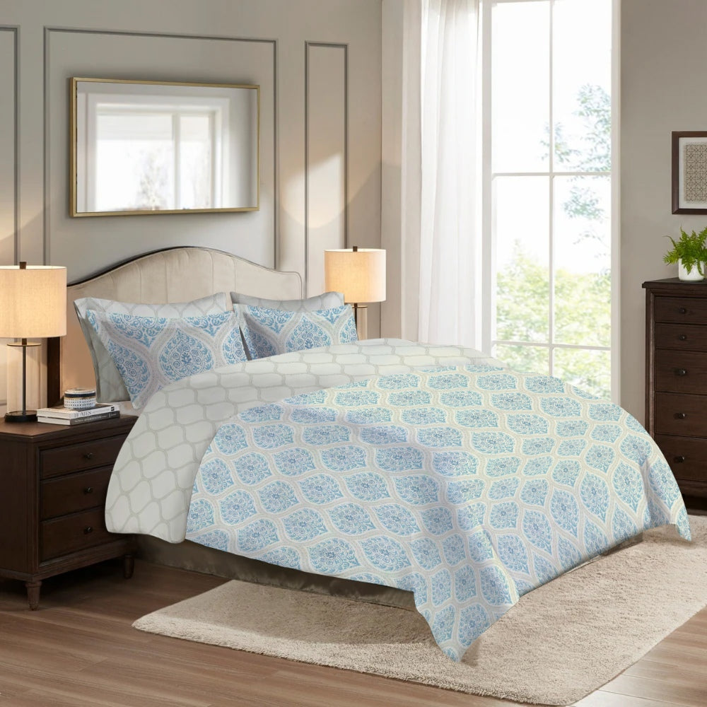 Varessa Sa Tuna 100% Cotton Printed X-King Duvet Cover Set (4 Pcs)